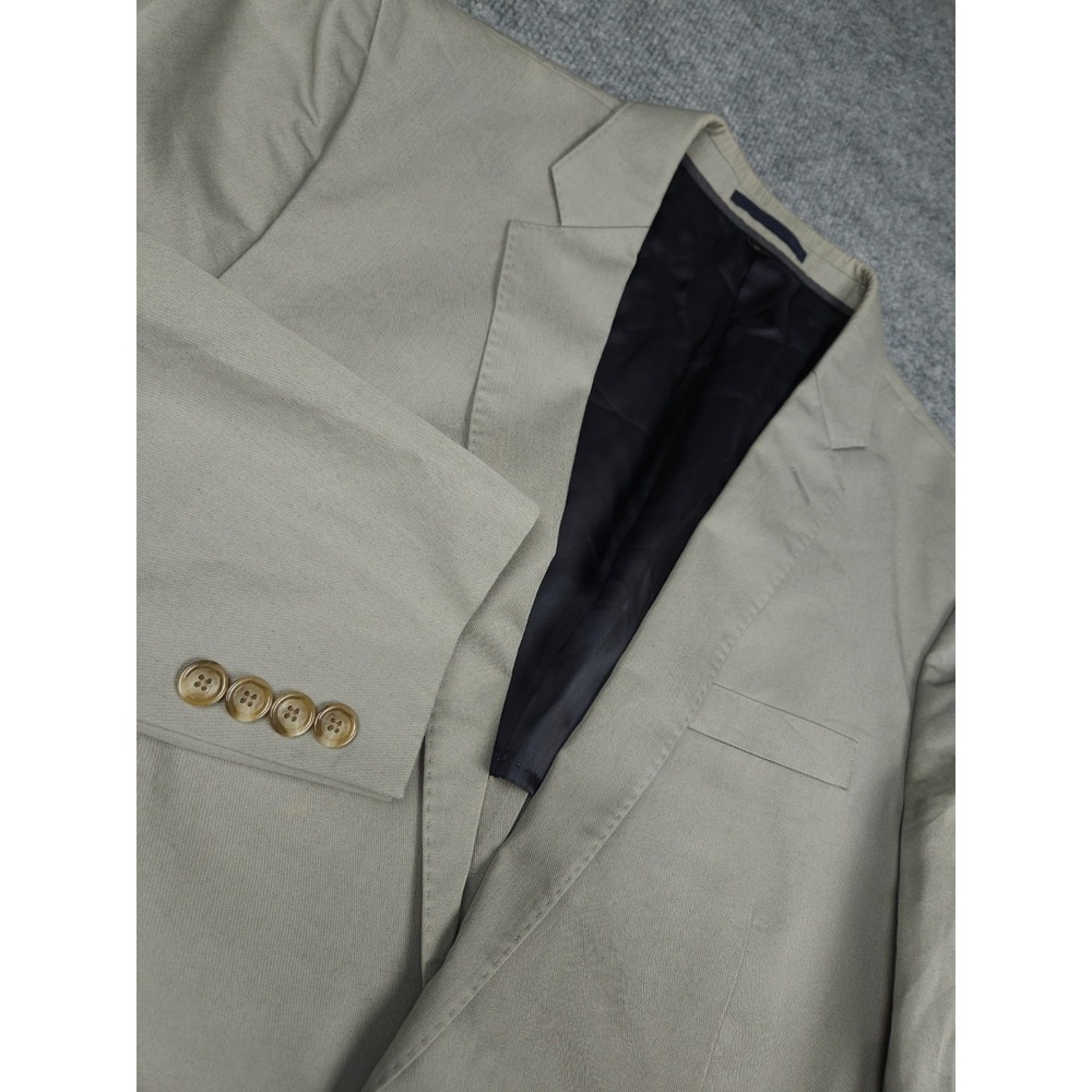 JCrew Ludlow Blazer Jacket‎ Men's 42R Gray 2-Button Cotton Larusmiani - Picture 3 of 14